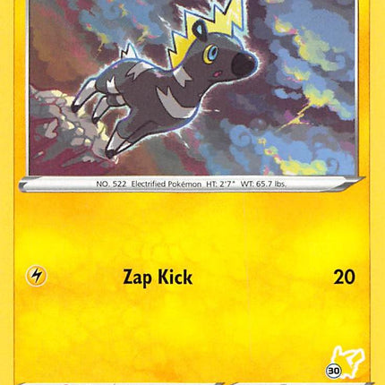 Blitzle (053/185) (Pikachu Stamp #30) [Battle Academy 2022]
