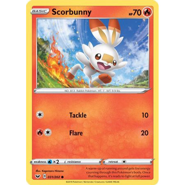 Scorbunny (31/202) (Premium Collection) [Sword & Shield: Base Set]