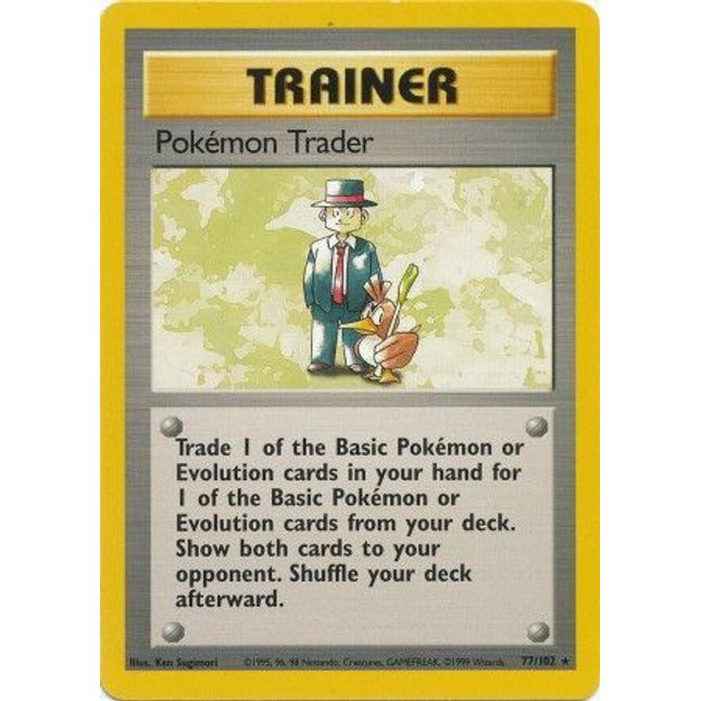 Pokemon Trader (77/102) [Base Set Unlimited]