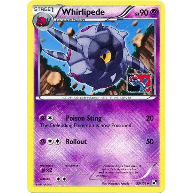 Whirlipede (53/114) (League Promo) [Black & White: Base Set]