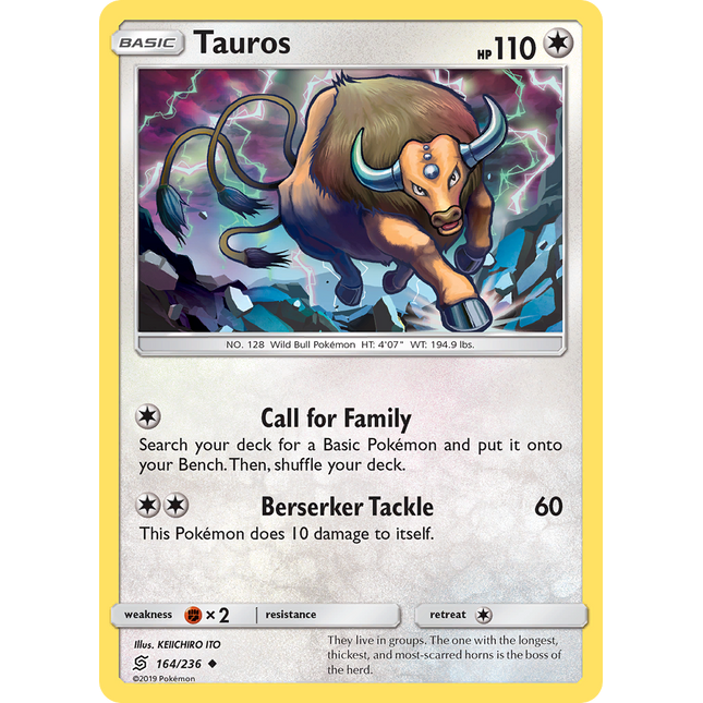 Tauros (164/236) [Sun & Moon: Unified Minds]
