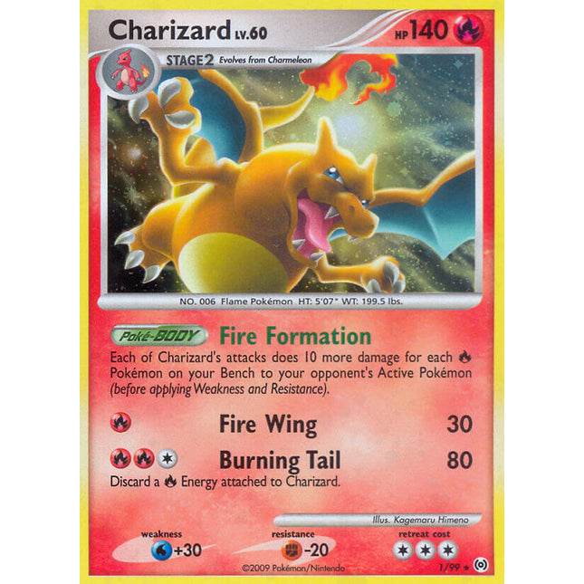 Charizard (1/99) (Cracked Ice Holo) [Platinum: Arceus]