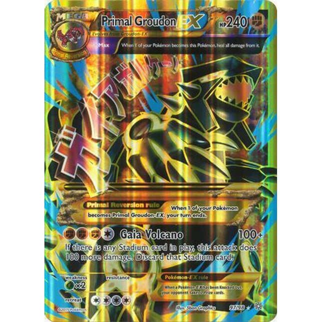 Primal Groudon EX (97/98) (Jumbo Card) [XY: Ancient Origins]