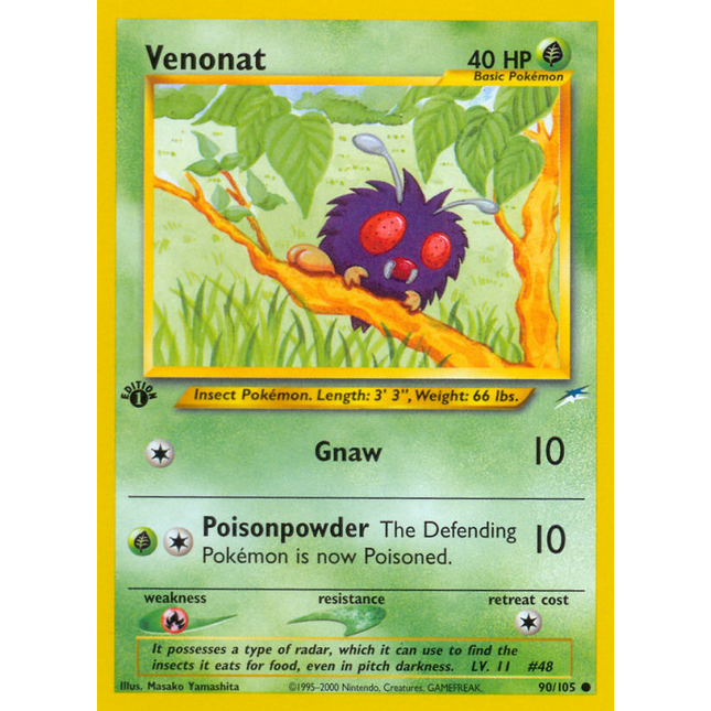 Venonat (90/105) [Neo Destiny 1st Edition]