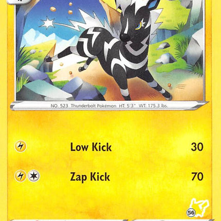 Zebstrika (054/185) (Pikachu Stamp #56) [Battle Academy 2022]
