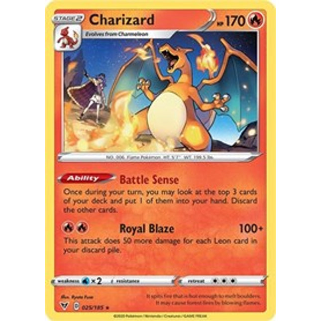 Charizard - 25/185 (Cracked Ice Holo) [Theme Deck Exclusives]
