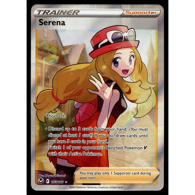 Serena - 193/195 - NM - Full Art - Silver Tempest - Pokemon - C2-3