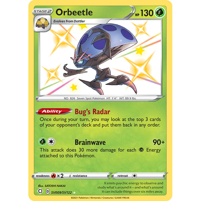 Orbeetle (SV009/SV122) [Sword & Shield: Shining Fates]