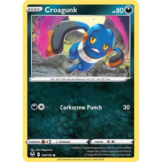 Croagunk (109/195) [Sword & Shield: Silver Tempest]