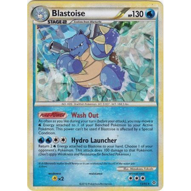 Blastoise (13/95) (Cracked Ice Holo) [HeartGold & SoulSilver: Unleashed]