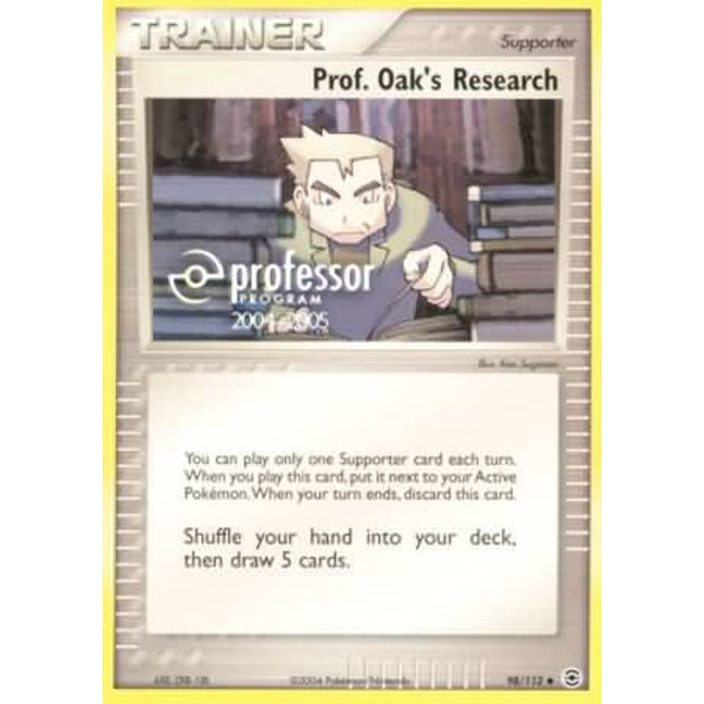 Prof Oaks Research (98/112) (2004 2005) [Professor Program Promos]