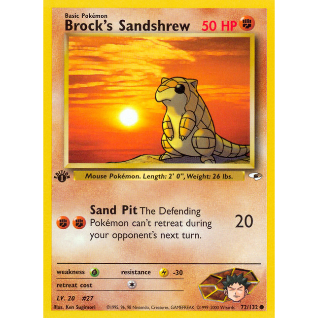 Brock's Sandshrew (72/132) [Gym Heroes 1st Edition]
