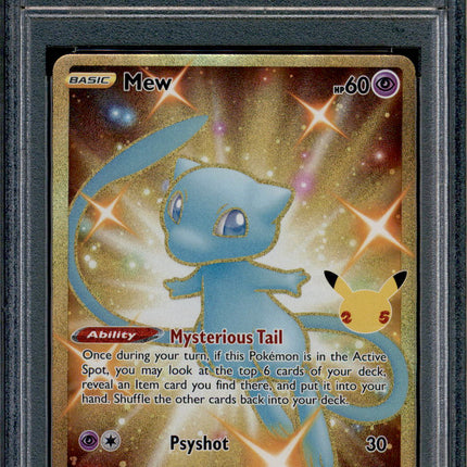 Mew - 025/025 - PSA 8 - Secret Rare - Celebrations - Pokemon - 61964