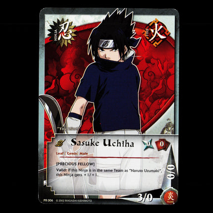 Sasuke Uchiha - PR 006 - NM - Rare - Promo - Naruto CCG - E1-38