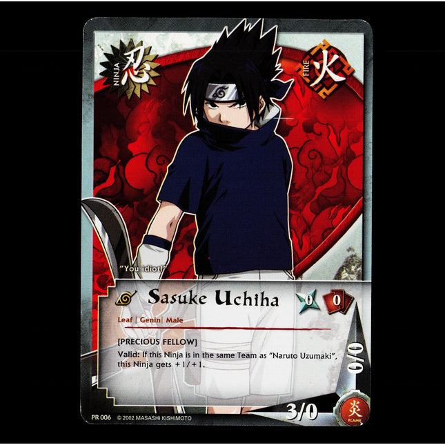Sasuke Uchiha - PR 006 - NM - Rare - Promo - Naruto CCG - E1-38