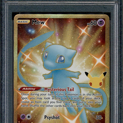 Mew - 025/025 - PSA 9 - Secret Rare - Celebrations - Pokemon - 61966