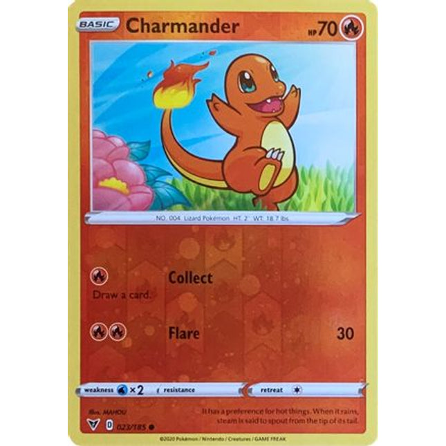 Charmander (023/185) (Reverse Cosmos Holo) [Sword & Shield: Vivid Voltage]