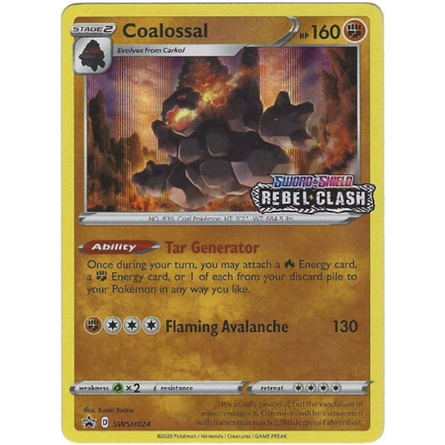 Coalossal (Prerelease Promo) (SWSH024) [Sword & Shield: Black Star Promos]
