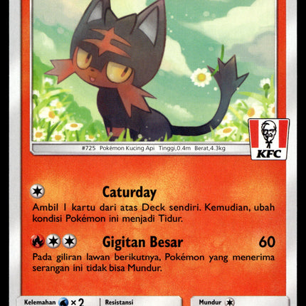 Litten - 182/SM-P - NM - Indonesian KFC - Promo - Pokemon - B1-49
