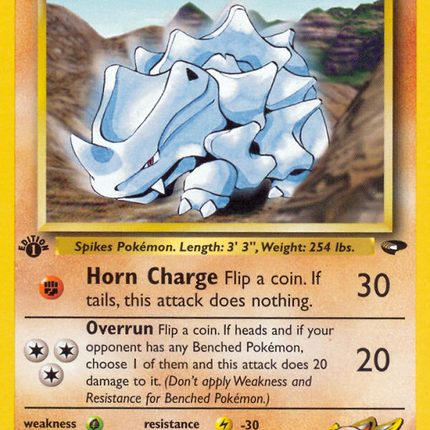 Blaine's Rhyhorn (65/132) [Gym Challenge 1st Edition]