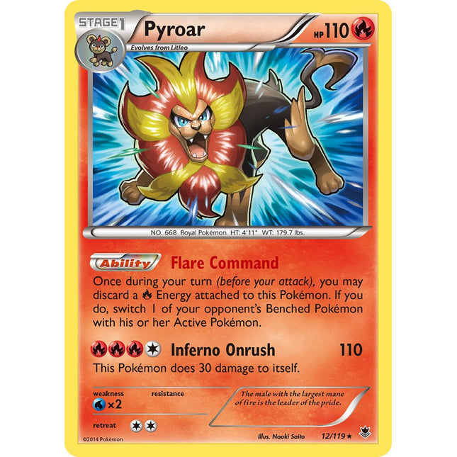 Pyroar (12/119) (Theme Deck Exclusive) [XY: Phantom Forces]