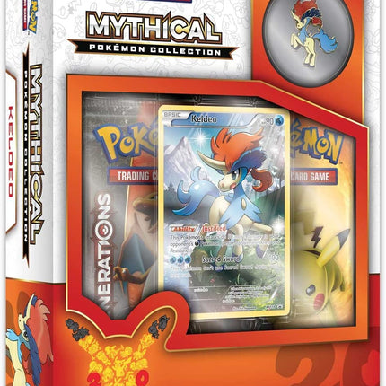 Keldeo Mythical Collection - Pokemon - Generations - Pin Box - Sealed - New