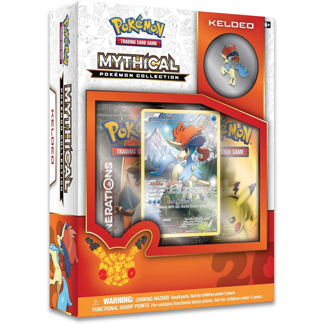 Keldeo Mythical Collection - Pokemon - Generations - Pin Box - Sealed - New