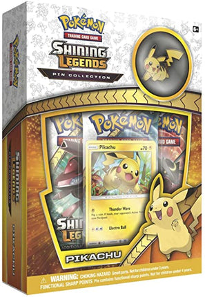 Pikachu - Pokemon - Shining Legends - Pin Collection Box - Sealed - New