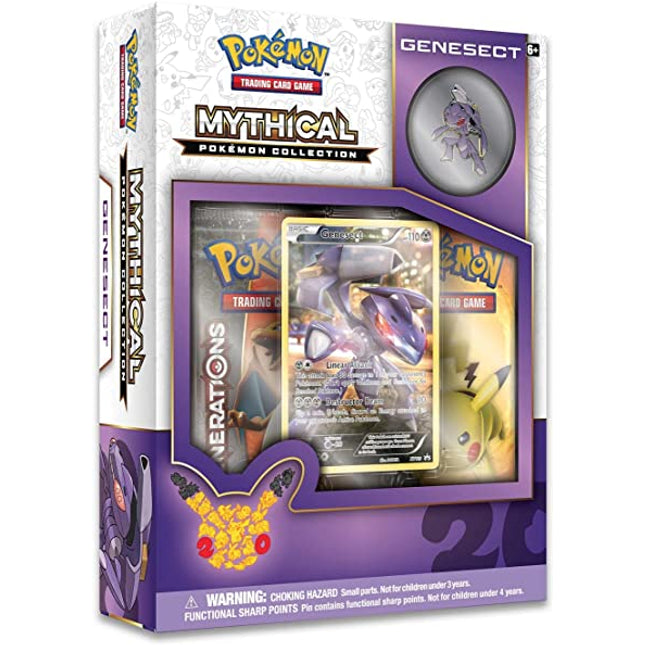 Genesect Mythical Collection - Pokemon - Generations - Pin Box - Sealed - New