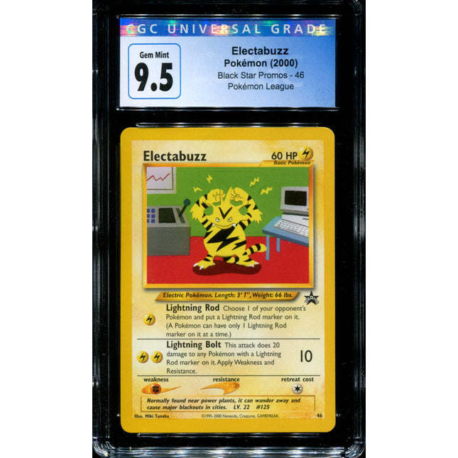 Electabuzz - 46 - CGC 9.5 - Black Star Promo - Pokemon - 54059