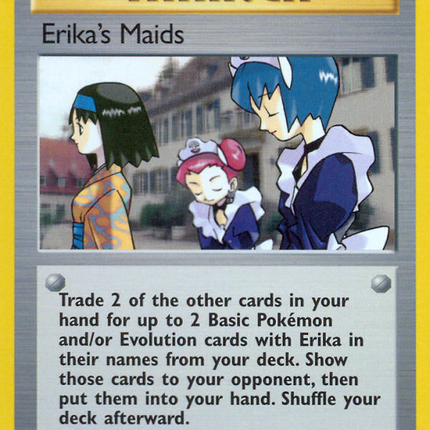 Erika's Maids (109/132) [Gym Heroes 1st Edition]