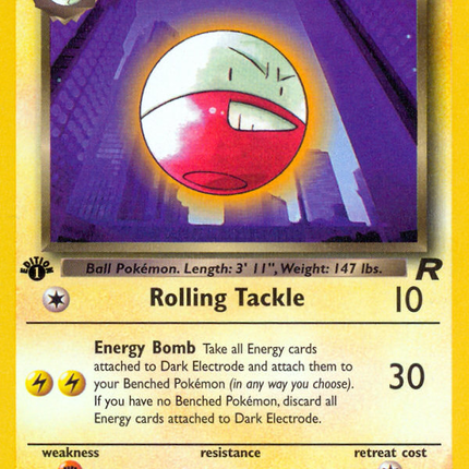 Dark Electrode (34/82) [Team Rocket 1st Edition]