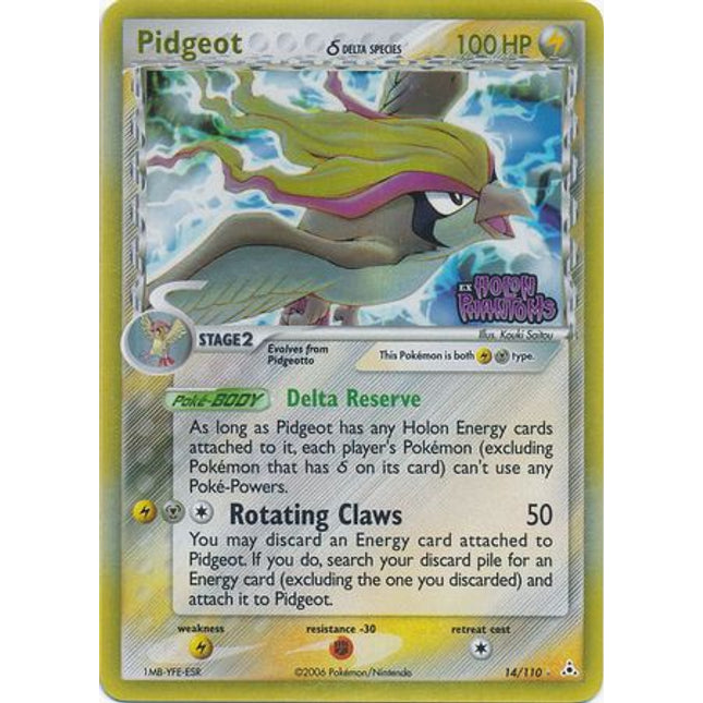 Pidgeot (14/110) (Delta Species) (Stamped) [EX: Holon Phantoms]