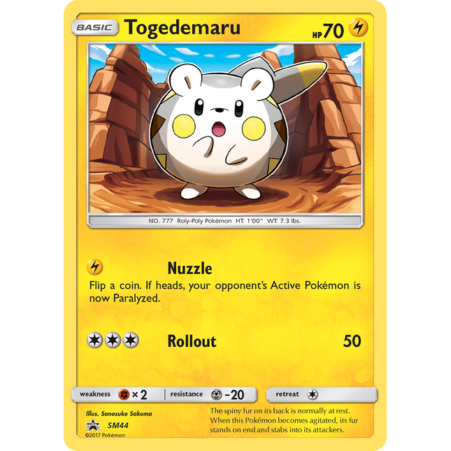 Togedemaru (SM44) [Sun & Moon: Black Star Promos]