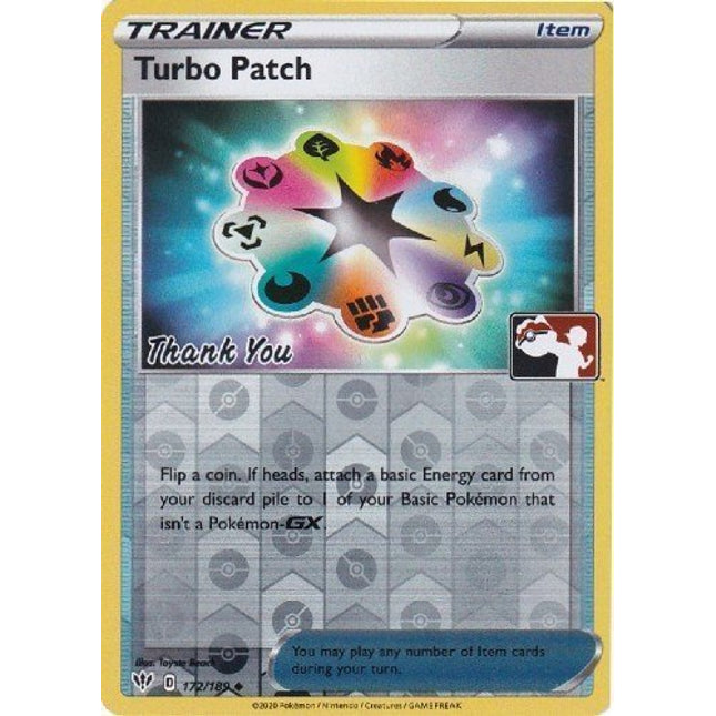 Turbo Patch (172/189) (Pokemon League) [Sword & Shield: Darkness Ablaze]