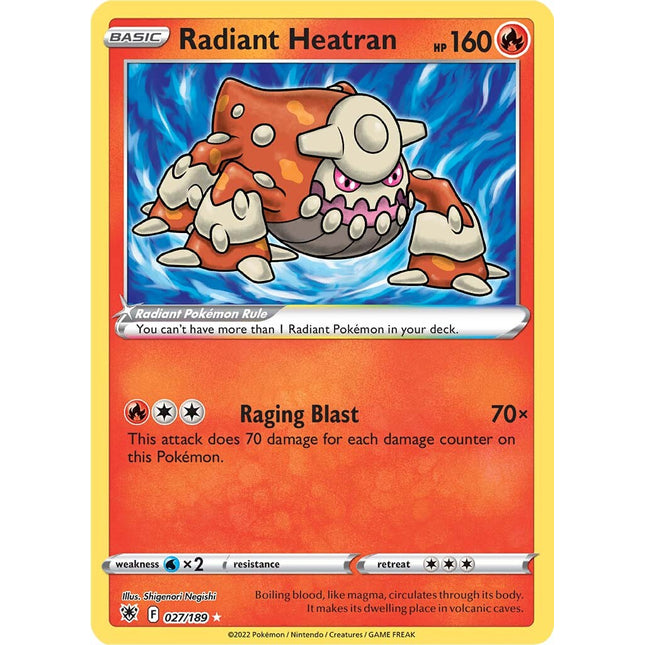 Radiant Heatran (027/189) [Sword & Shield: Astral Radiance]