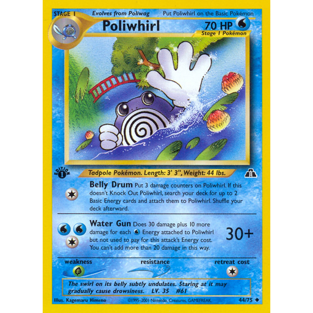 Poliwhirl (44/75) [Neo Discovery 1st Edition]