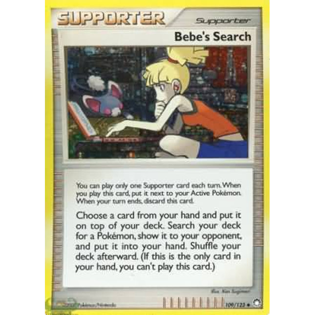 Bebes Search (109/123) (Cosmos Holofoil) [Diamond & Pearl: Mysterious Treasures]