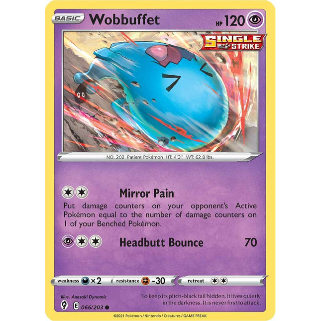 Wobbuffet (066/203) [Sword & Shield: Evolving Skies]