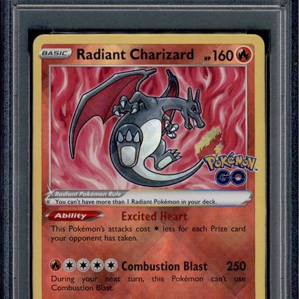 Radiant Charizard - 011/078 - PSA 10 - Ultra Rare - Pokemon GO - Pokemon - 79952