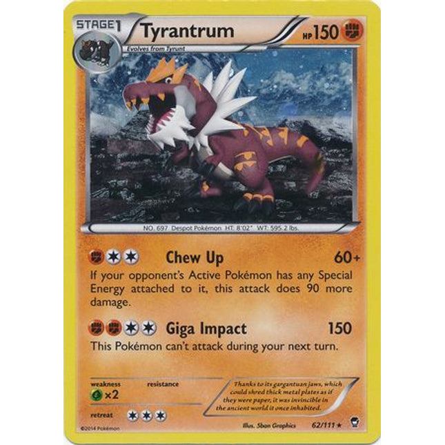 Tyrantrum (62/111) (Cosmos Holo) [XY: Furious Fists]