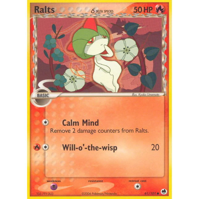 Ralts (61/101) (Delta Species) [EX: Dragon Frontiers]