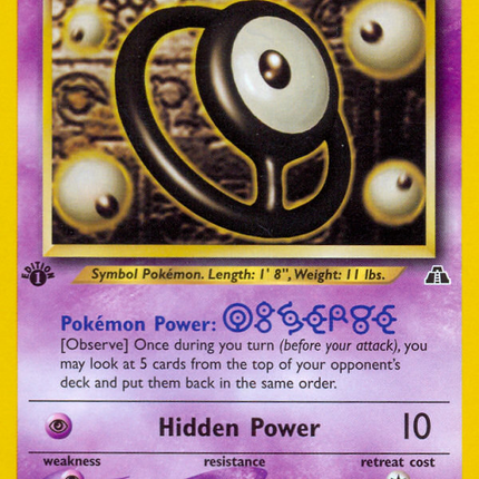 Unown [O] (69/75) [Neo Discovery 1st Edition]
