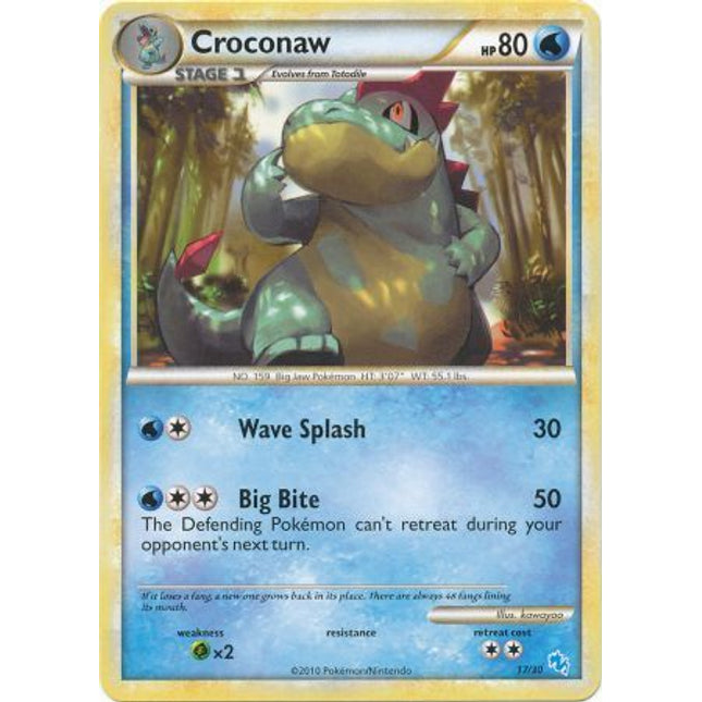 Croconaw (17/30) [HeartGold & SoulSilver: Trainer Kit - Gyarados]