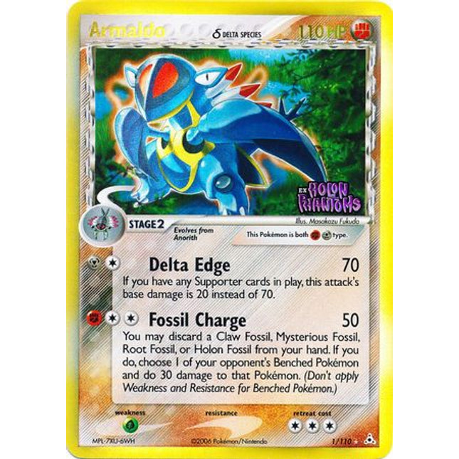 Armaldo (1/110) (Delta Species) (Stamped) [EX: Holon Phantoms]