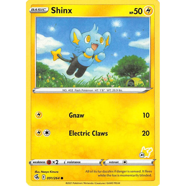Shinx (091/264) (Pikachu Stamp #41) [Battle Academy 2022]