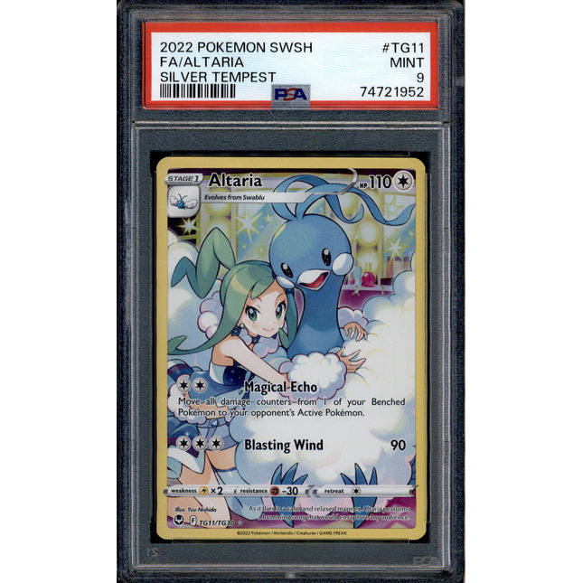 Altaria - TG11/TG30 - PSA 9 - Character Rare - Silver Tempest - Pokemon - 21952