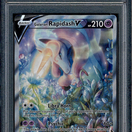 Galarian Rapidash V - 168/198 - PSA 9 - Alt Art - Chilling Reign - Pokemon - 21974