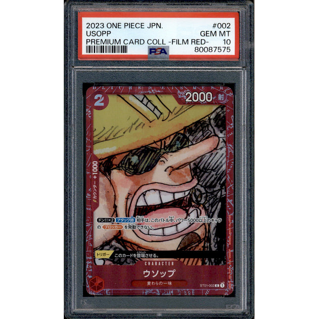 Usopp - ST01-002 - PSA 10 - Film Red Collection - Promo - One Piece - 87575