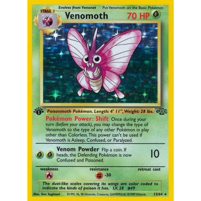 Venomoth (13/64) [Jungle 1st Edition]